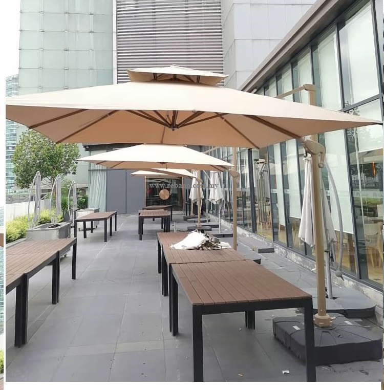 Cantilever Parasol Heavy Duty for garden, patio, pool deck