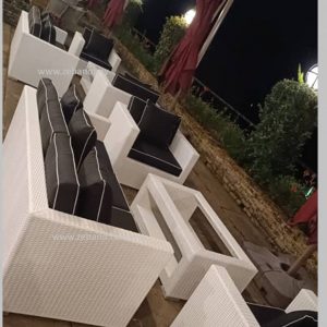 OUTDOOR RESORT WICKER RATTAN SOFA CUMTOM COLORS