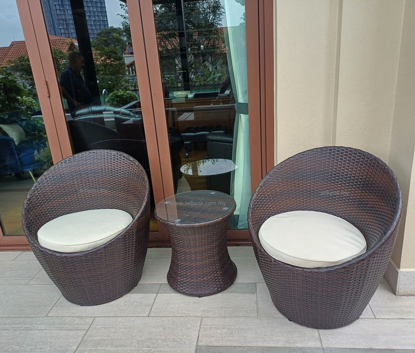 Outdoor Patio wicker sofa sets Zebano Malaysia (2) patio wicker rattan set Zebano