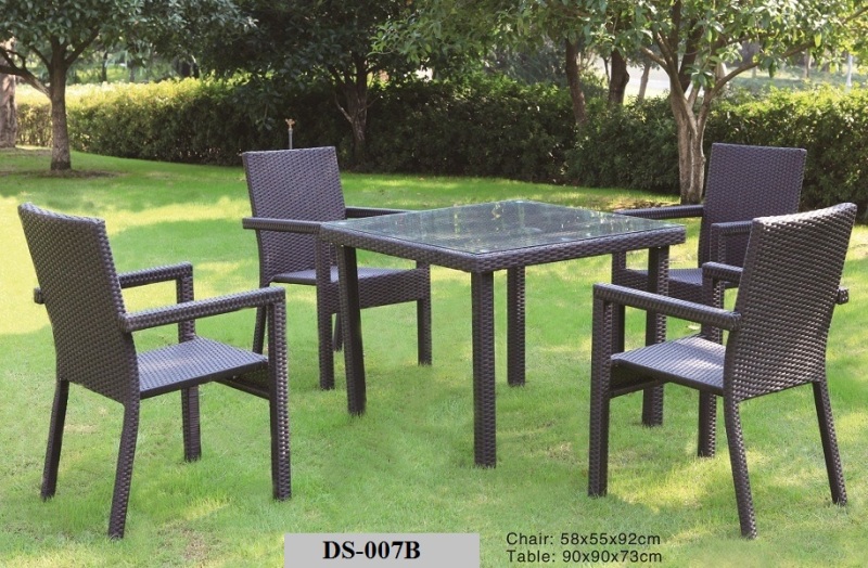 Outdoor rattan dining set DS-007B
