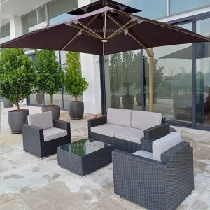 Outdoor Wicker Rattan Sofa Set Zebano SS S113 (1)