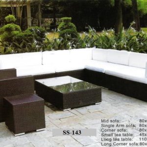 Outdoor Wicker Sectional Sofa Ss-143
