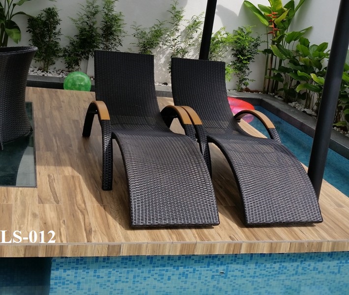 Sun Lounger Wood Arm Rest, Pool Sun Lounger, Deck Lounge ...