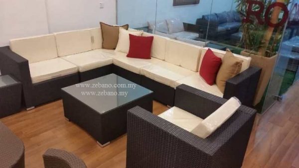 Rattan corner sofa set ss-142