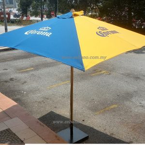Teak Centre Pole Umbrella 250cm US 1003TK Zebano (7)