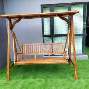 Teak Wood Outdoor Swing 3 Seated ZEBANO