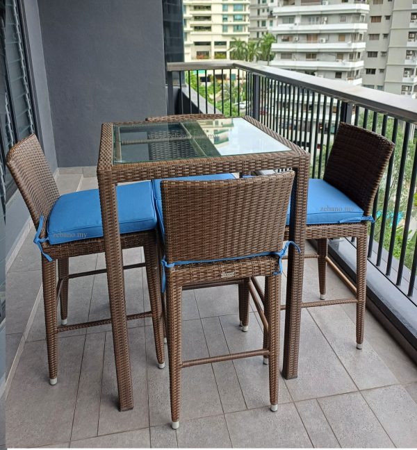 Wicker rattan bar Set, balcony bar set, outdoor bar set