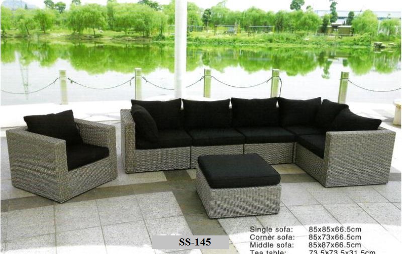 Zebano royal wicker outdoor sofa
