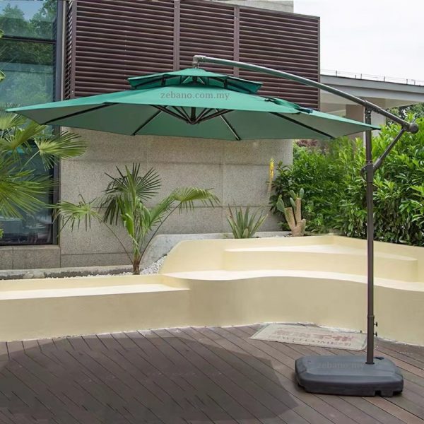 patio side pole umbrella Zebano