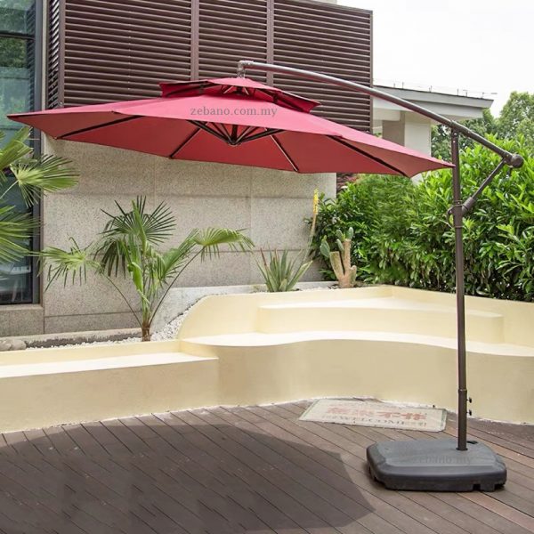 side pole patio umbrella us-1008a Zebano Malaysia (4)