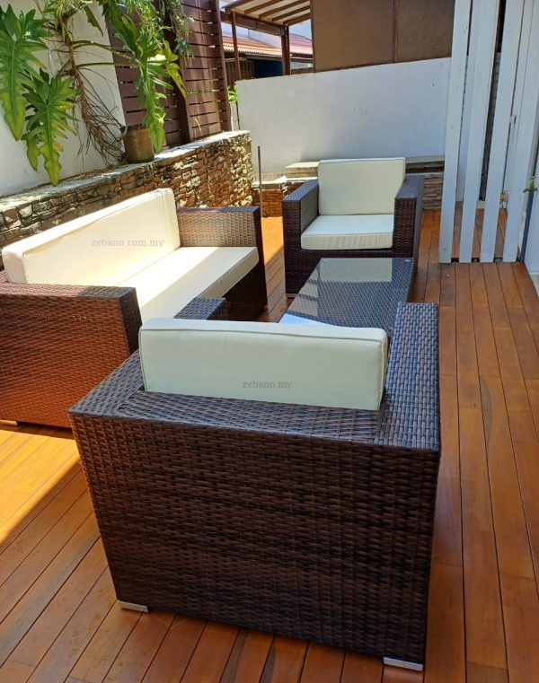 Outdoor deck lounge sofa set ss-090 Zebano
