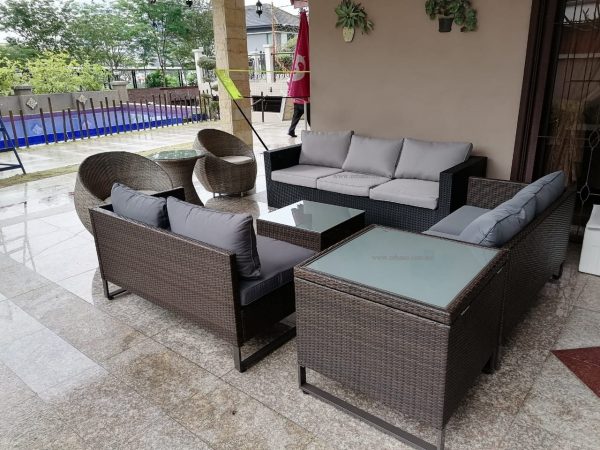Outdoor wicker sofa set Zebano (1)