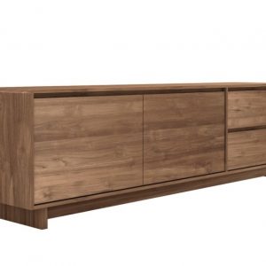 Teak Wood Tv Cabinet–210x46x60 Cm Zebano (2)