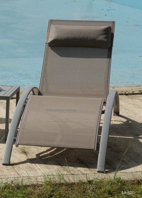 pool deck sun lounge chair zebano