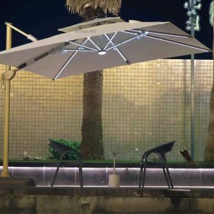 Cantilever Parasol Led Solar Light US-0222B