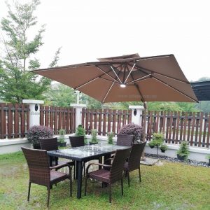 Cantilever Parasol With Solar Lights US 0222B Zebano (4)
