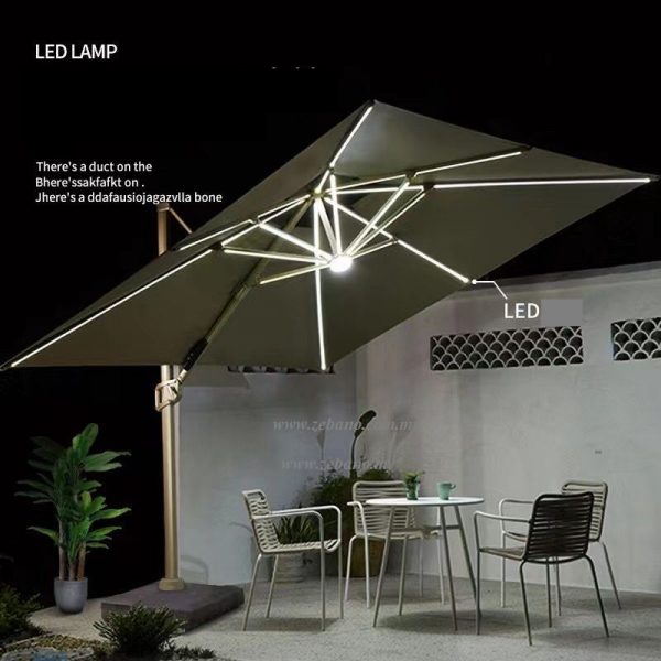 Cantilever parasol with led solar lights us-0222b zebano (6)