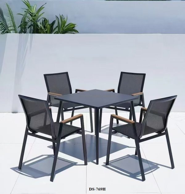 Patio Four Seated Mesh Dining Set