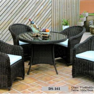 Outdoor Rattan Classy Dining Table Set DS-161