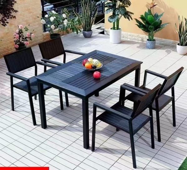 Polywood 6 seated dining set Zebano DS-022B (2)