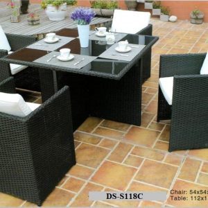 Space Saver Rattan Dining DS-S118C