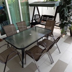 Outdoor 6 Seated Dining Set DS 048 ZEBANO (5)