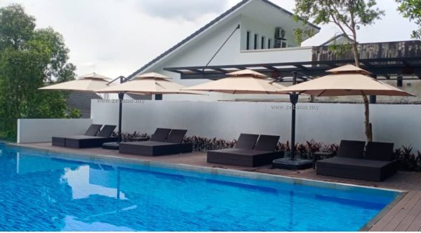 Double Side Pool deck umbrella US-603 Zebano Malaysia (4)
