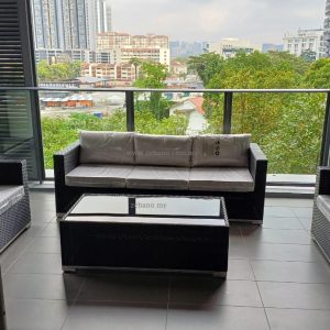 Outdoor Balcony Wicker Sofa Set SS 6025 Zebano (1)