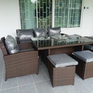 Outdoor Wicker Lounge Dining Sofa SS-18016