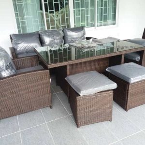 Outdoor Wicker Lounge Dining Sofa SS 18018 (2)