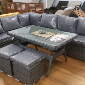 Outdoor Sectional Wicker Lounge Dining Sofa SS-18018A