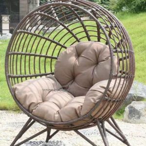 Round Wicker Lounge Chair