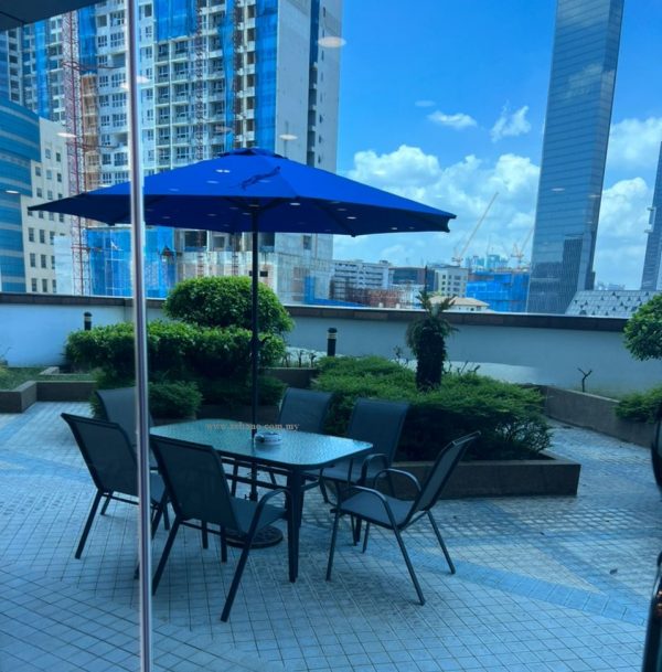 patio table umbrella Zebano