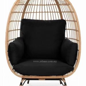 Patio Egg Lounge Chair PS 7113C Zebano (2)