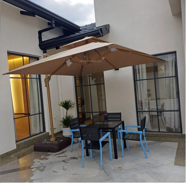 patio cantilever umbrella Zebano Selangor Malaysia