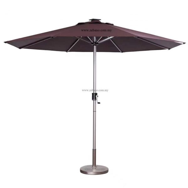 Center Pole Umbrella with Solar lights US-1003 Solar Light ZEBANO (4)