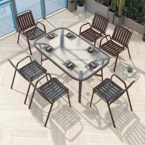Patio 6 Seated Dining Set DS-0201