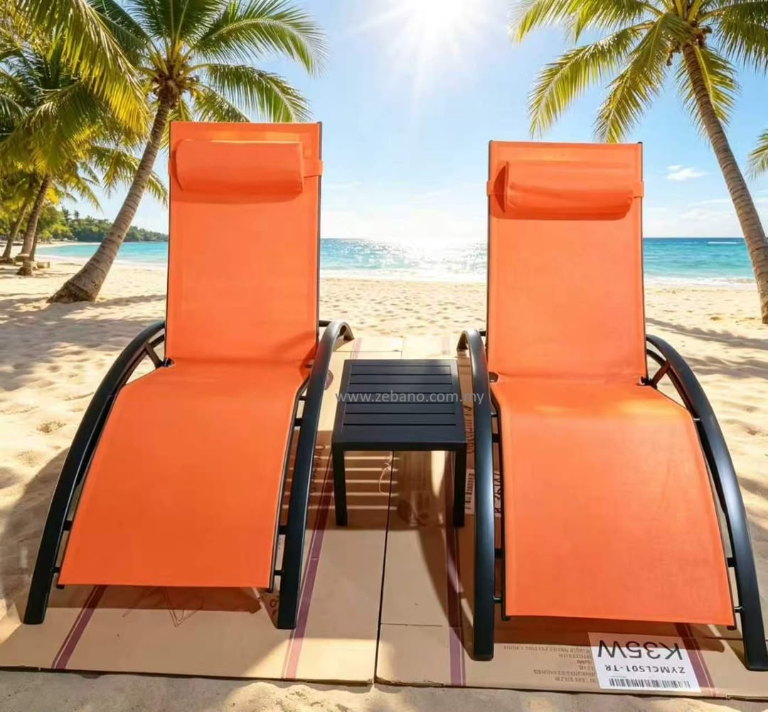 Pool Deck Sun lounger LS-075B Orange Pool Deck Sun lounger LS-075B
