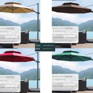 SIDE POLE PATIO UMBRELLA US 0112 ZEBANO