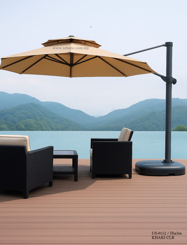 side pole garden umbrellas from zebano Malaysia