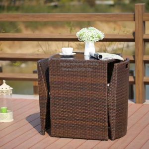 Balcony Wicker Rattan Chair Set PS 50376 Zebano Malaysia (2)