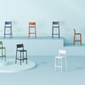 Aero Series PE Poly Bar Chair V9622B75