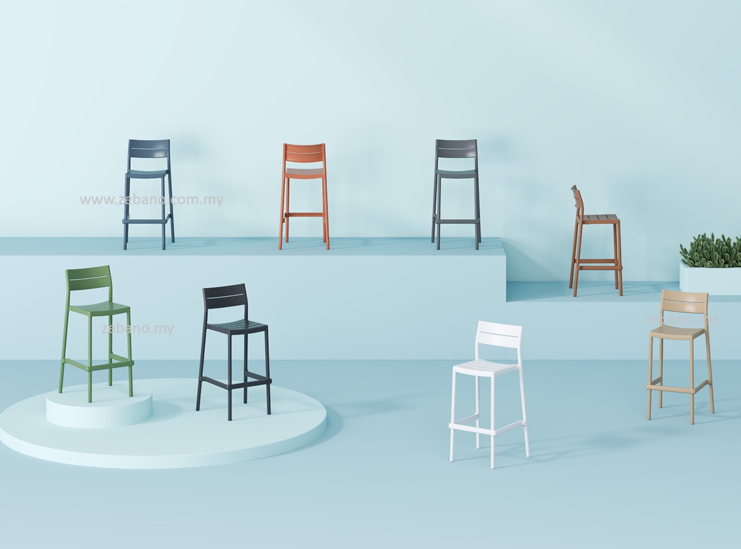 Aero Series PE Poly Bar Chair V9622B75 (2) Aero Series PE Poly Bar Chair V9622B75