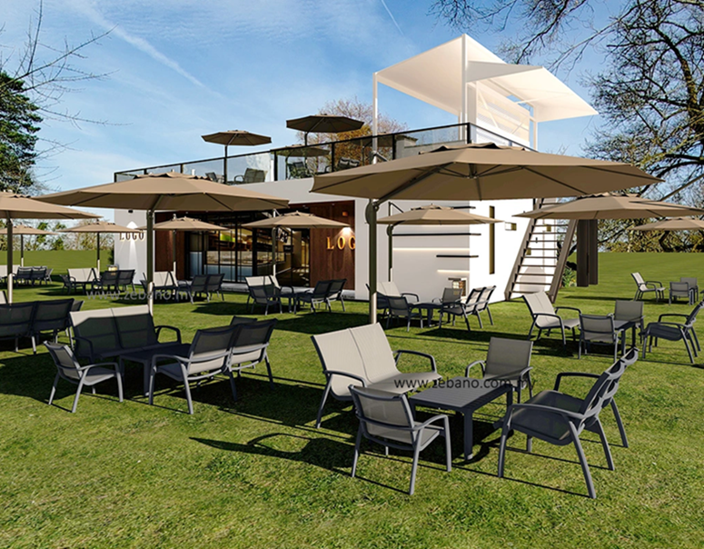 Modern Outdoor Cafe sofa SS-V8611 SOFA SET (3) Modern Outdoor Cafe sofa SS-V8611 SOFA SET (3)