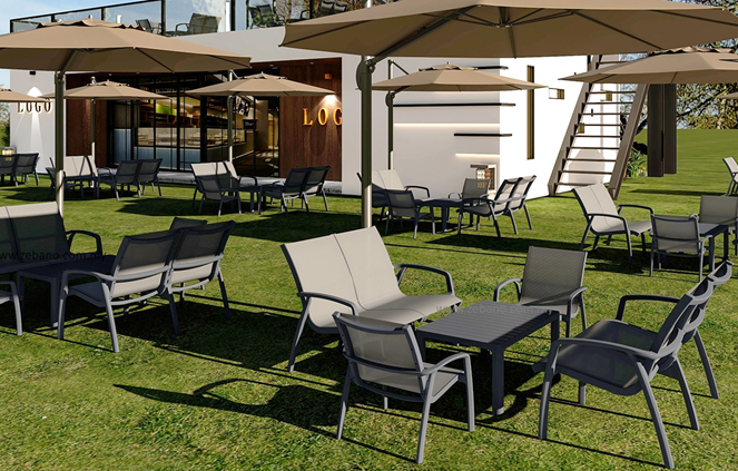 Modern Outdoor Cafe sofa SS-V8611 SOFA SET (6) Modern Outdoor Cafe sofa SS-V8611 SOFA SET (6)