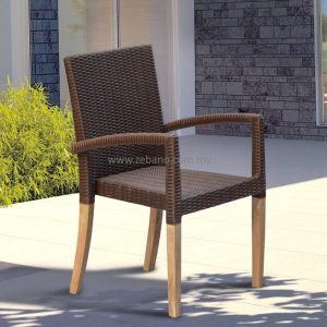 Teak Wicker Harmony Dining Chair WCT005